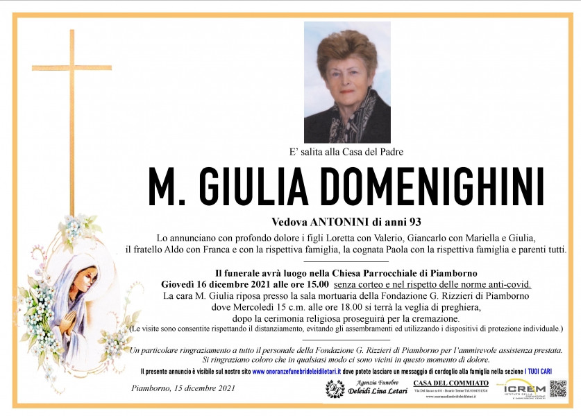 M. Giulia Domenighini Vedova Antonini