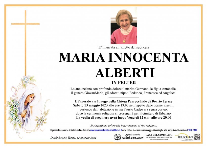 Maria Innocenta Alberti In Felter
