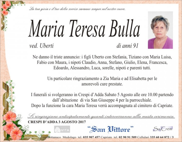 Maria Teresa Bulla