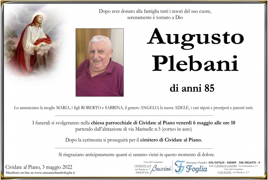 Augusto  Francesco Plebani