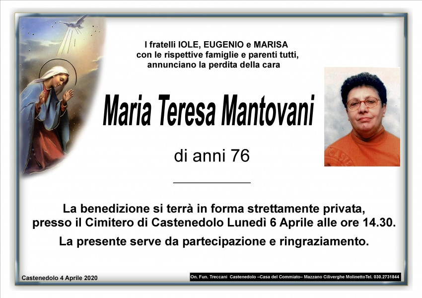 Maria Teresa Mantovani
