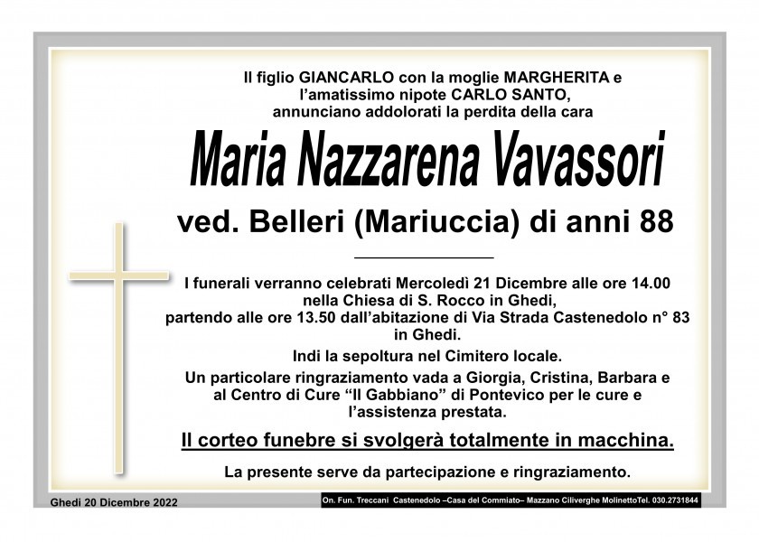 Maria Nazzarena Vavassori