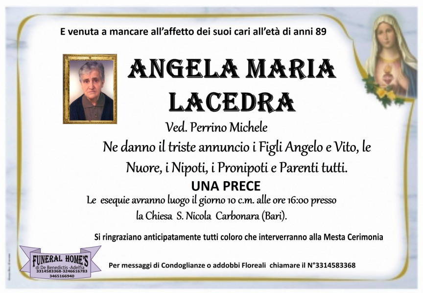 Angela Maria Lacedra
