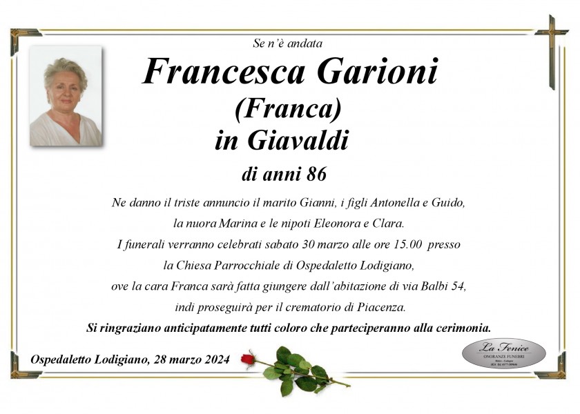Francesca Garioni