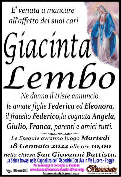 Giacinta Antonia Lembo