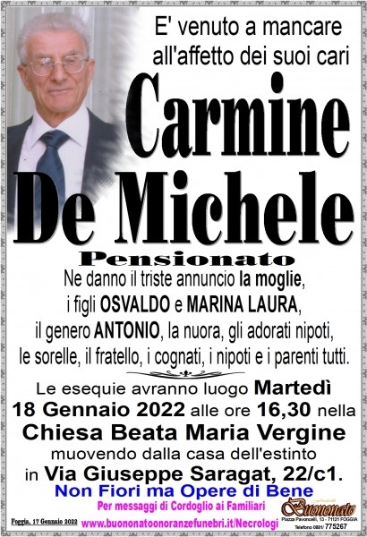 Carmine Giuseppe Umberto De Michele