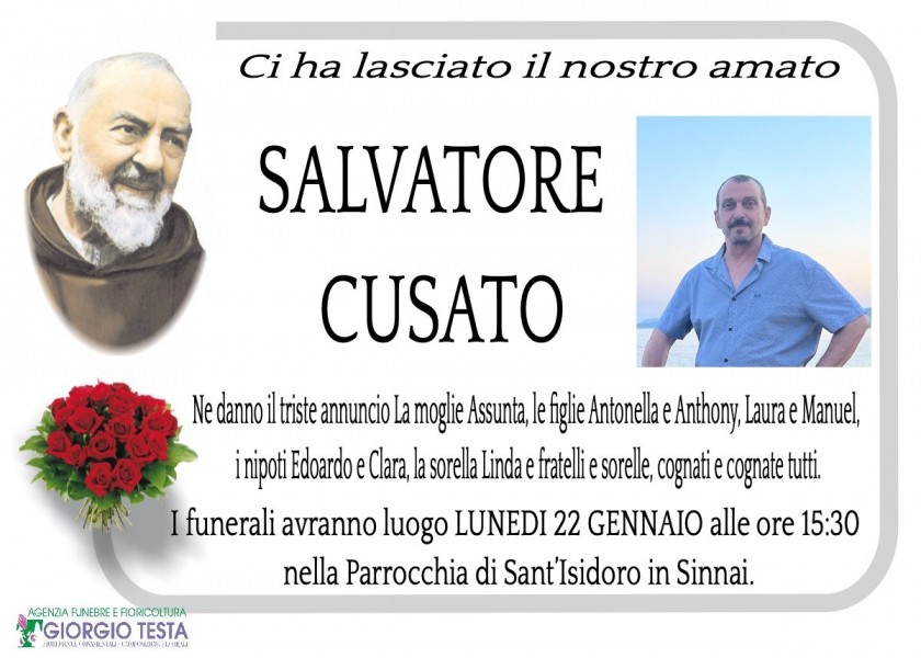 Salvatore Cusato - Necrologio - 2024 | Ricordi di Vita