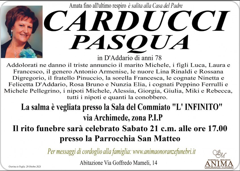 Carducci Pasqua