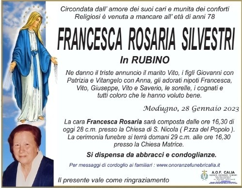Francesca Rosaria Silvestri