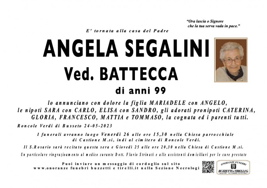 Angela Segalini Ved. Battecca