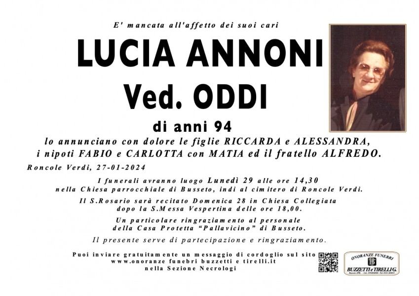 Lucia Annoni Ved. Oddi