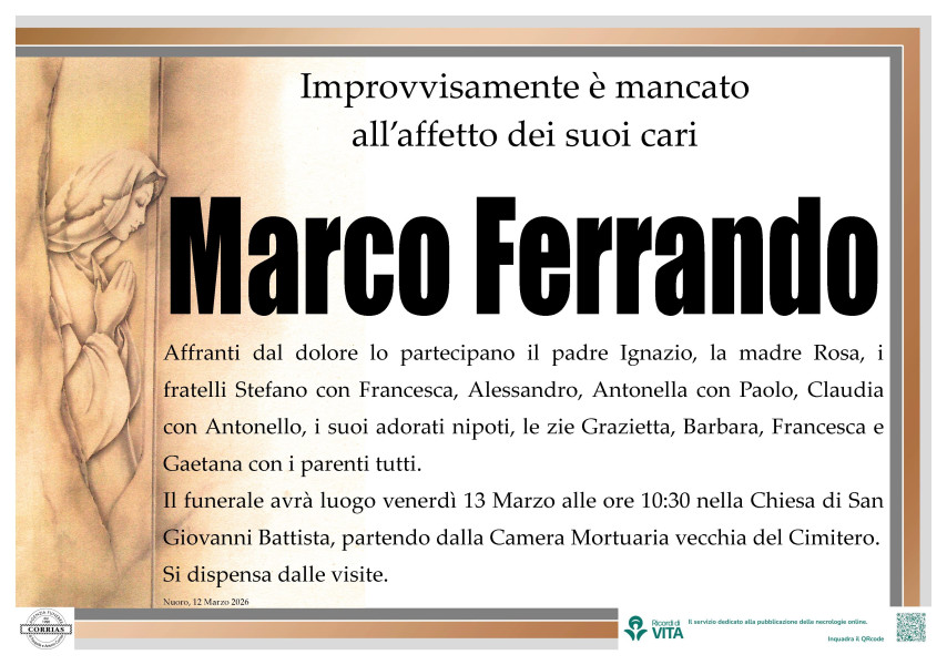 Marco Ferrando - Agenzia Funebre Corrias