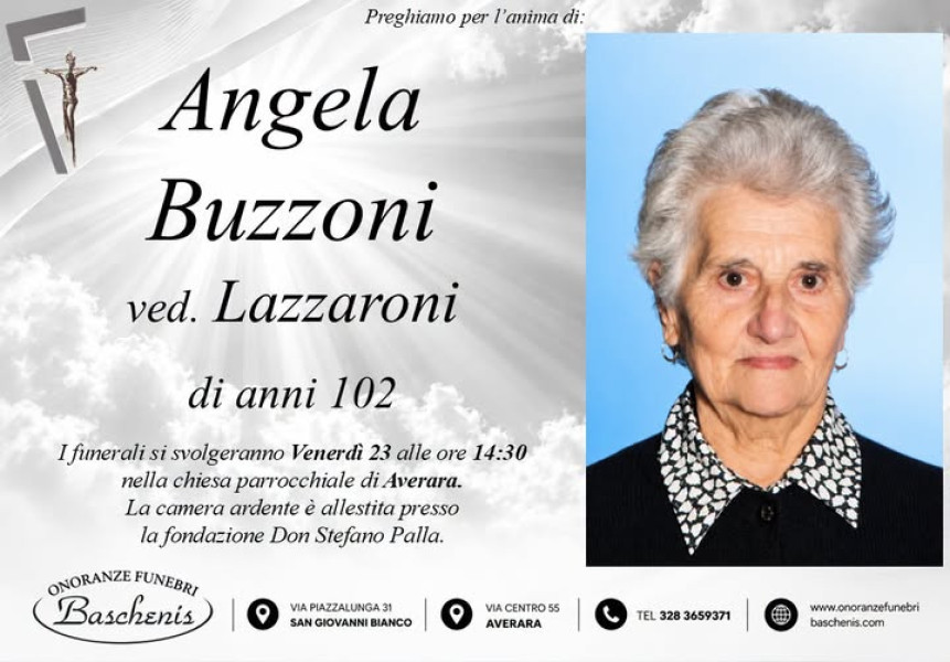 Angela Buzzoni Ved. Lazzaroni