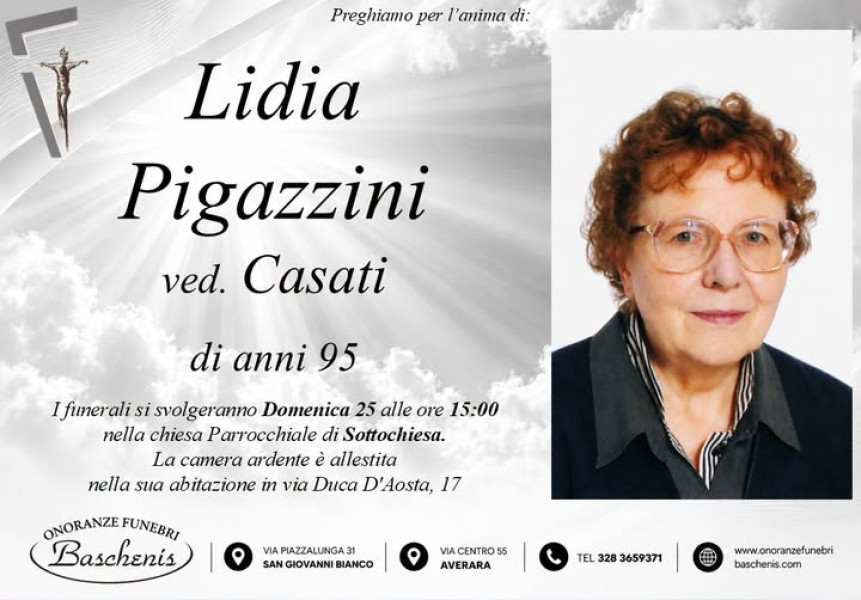 Lidia Pigazzini Ved. Casati