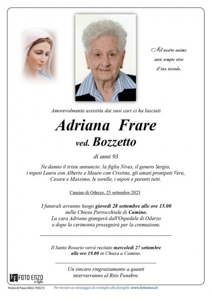Adriana Frare Ved. Bozzetto