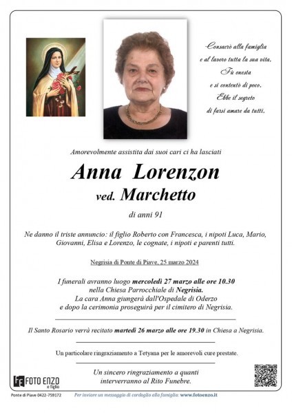 Anna Lorenzon Ved. Marchetto