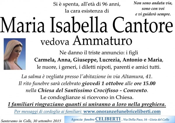 Maria Isabellla Cantore