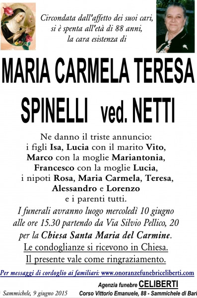 Maria Carmela Teresa Spinelli
