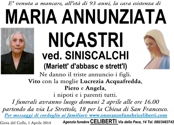 Maria Annunziata Nicastri