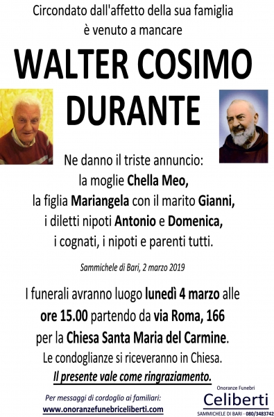 Walter Cosimo Durante