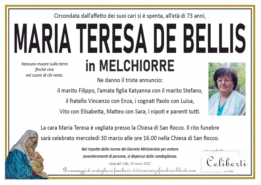 Maria Teresa De Bellis