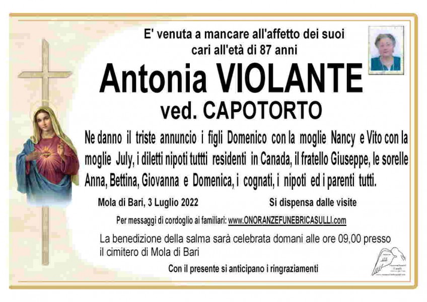 Antonia Maria Immacolata Violante