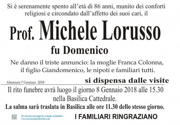 Prof. Michele Lorusso