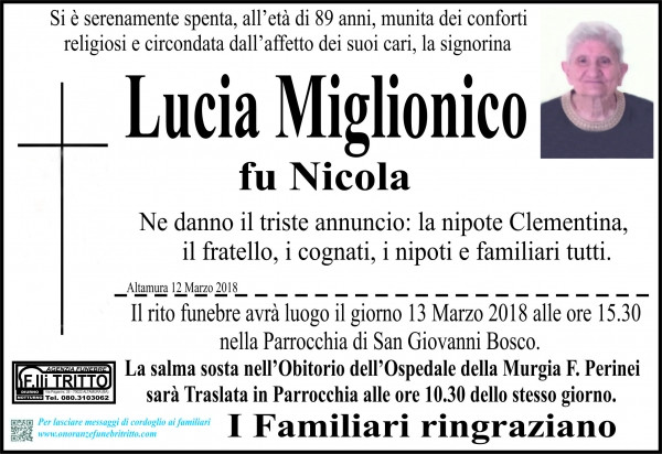 Lucia Miglionico