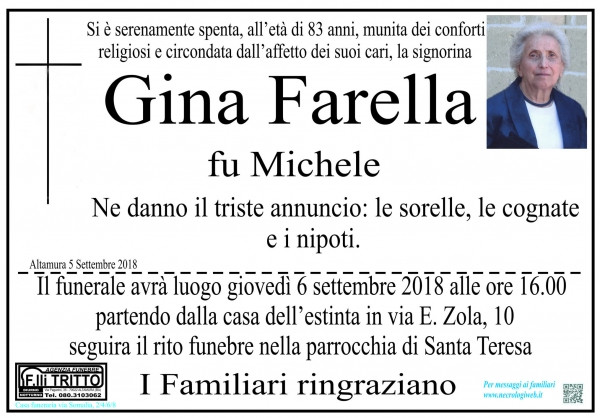 Giacinta Vita (gina) Farella