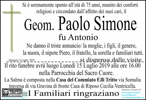 Geom. Paolo Simone