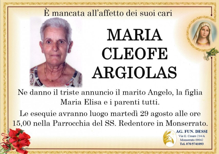 Maria Cleofe Argiolas