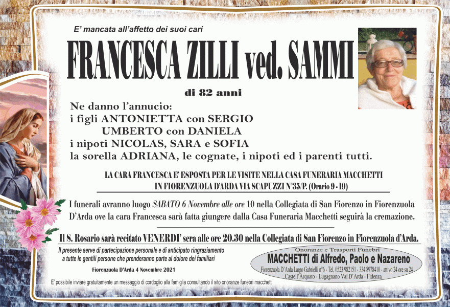Francesca Zilli Ved. Sammi