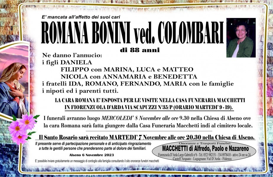 Romana Bonini Ved. Colombari