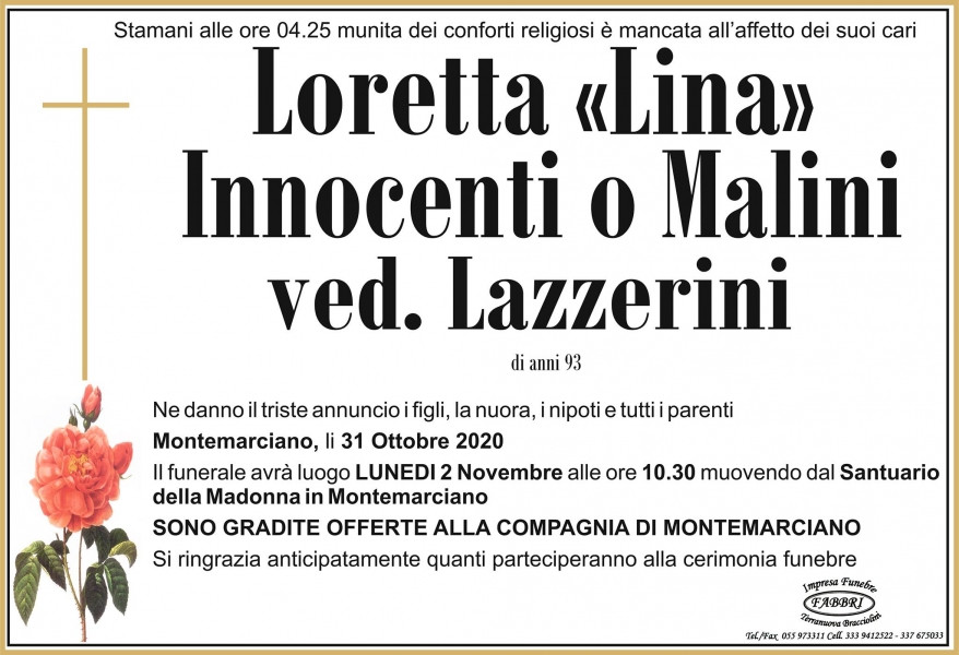 Loretta "lina" Innocenti O Malini