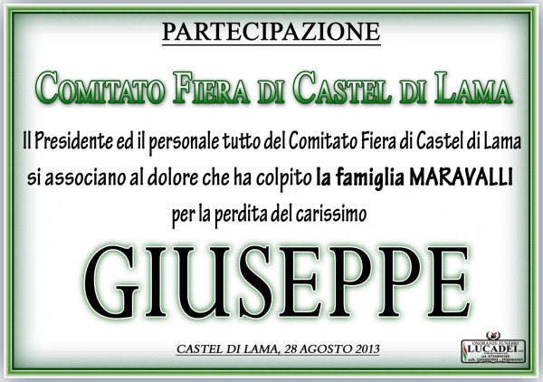 Partecipazione Giuseppe