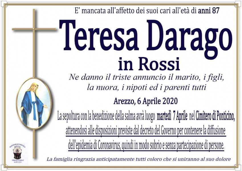 Teresa Darago In Rossi