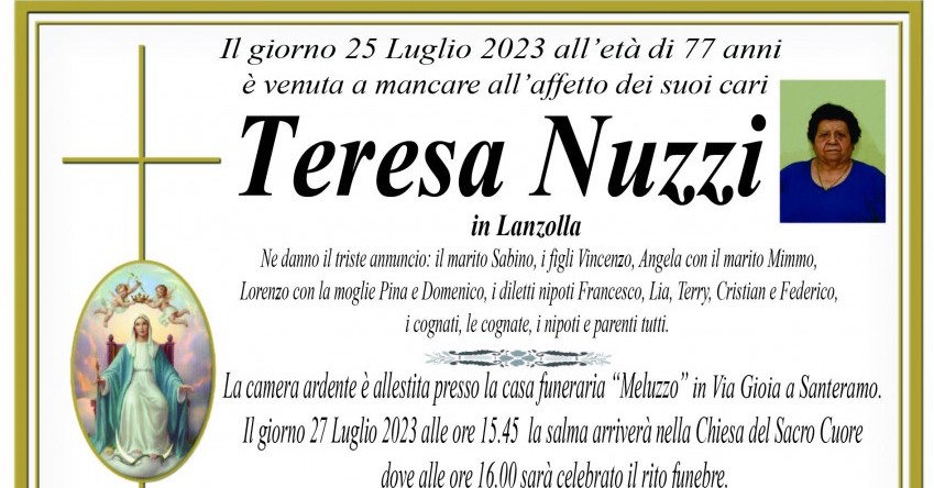 Teresa Sunna è morta a causa del nitrito di sodio - Oltre Free Press -  Quotidiano di Notizie Gratuite