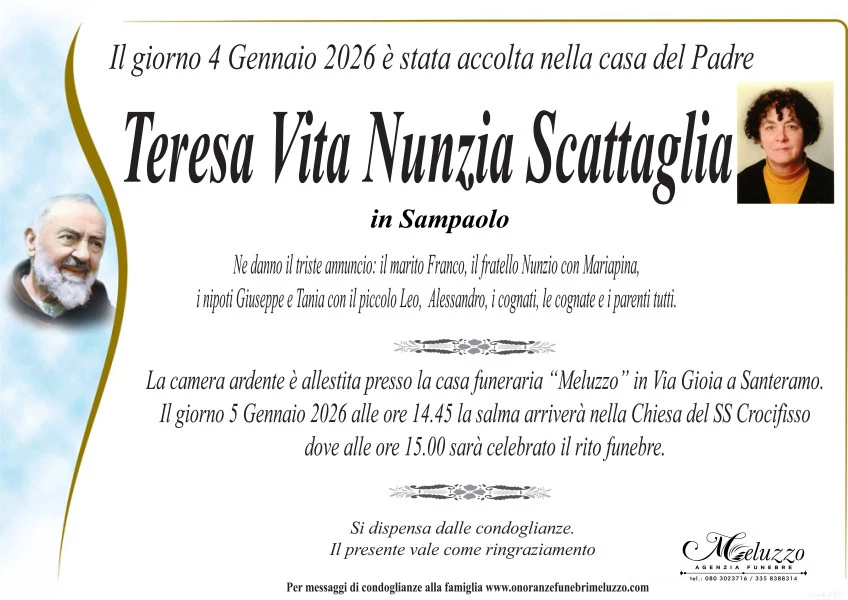 Teresa Vita Nunzia  Scattaglia