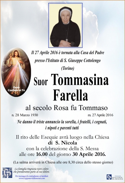Suor Tommasina Farella