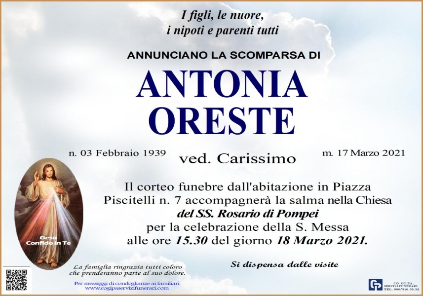 Antonia  Oreste 
