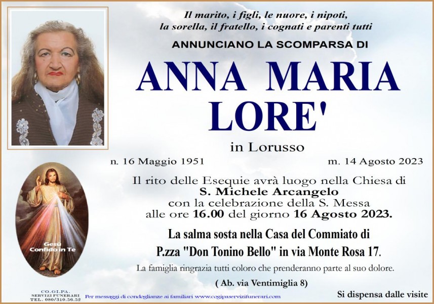 Anna Maria Lore'