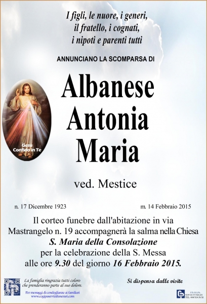 Antonia Maria Albanese