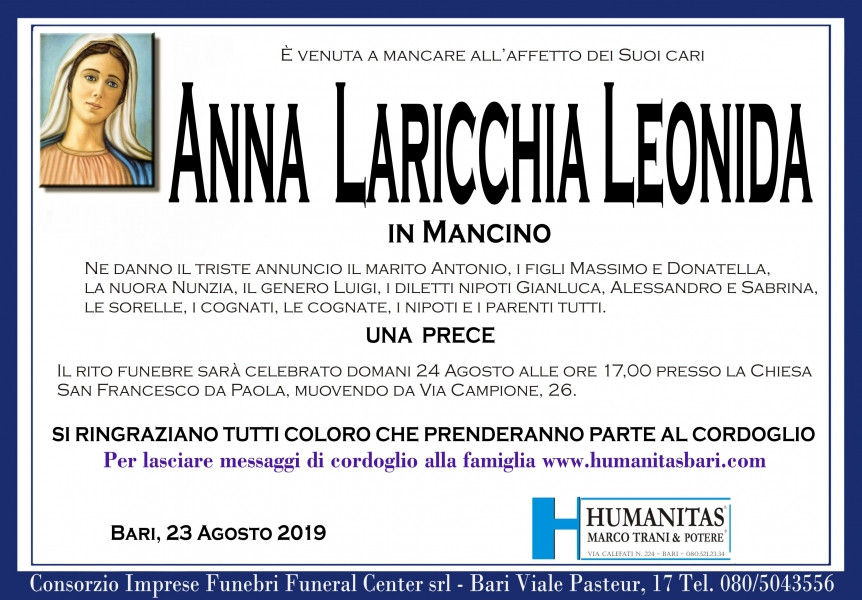 Anna Laricchia Leonida