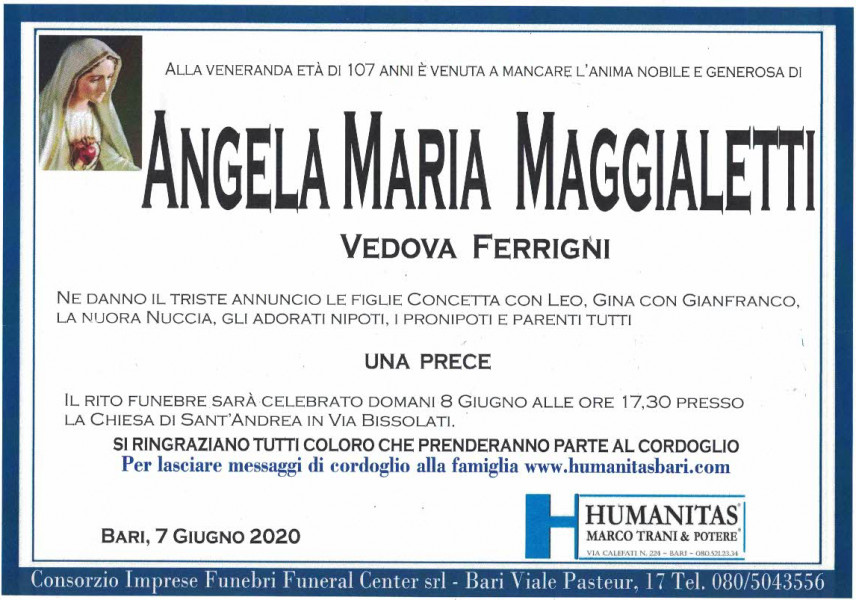 Angela  Maria Maggialetti
