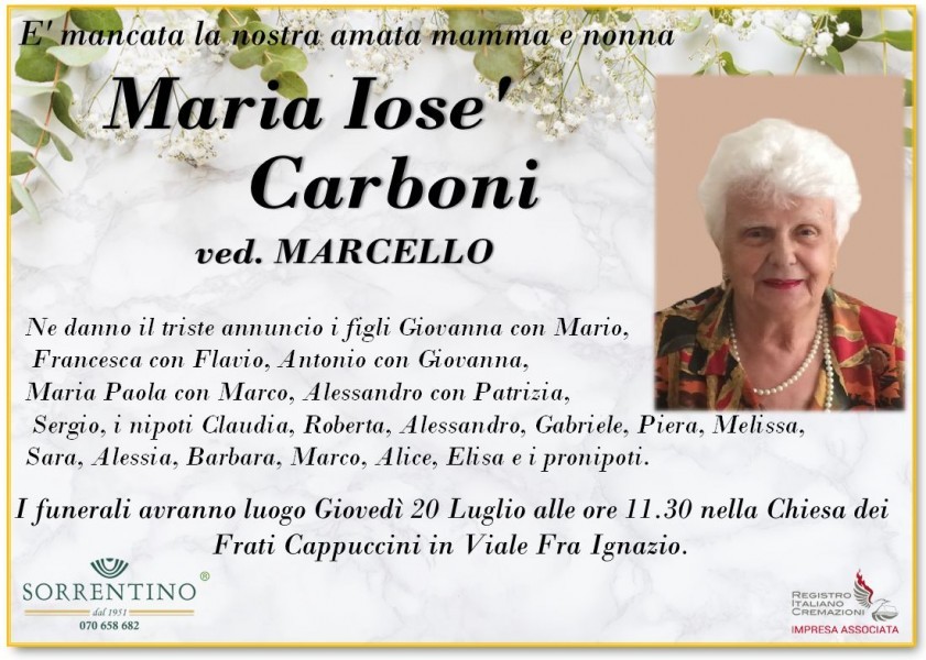 Maria Iose' Carboni