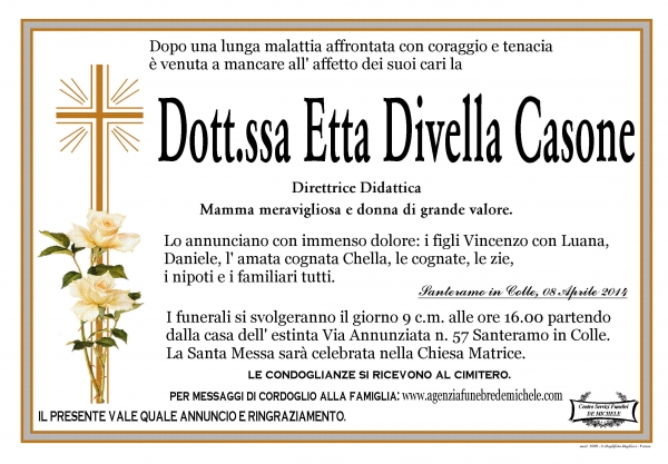 Etta Divella Casone