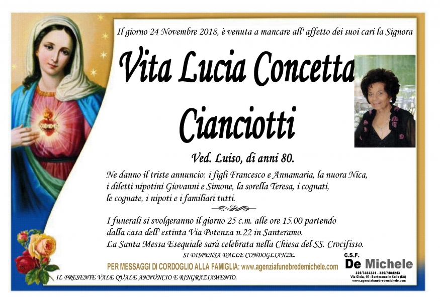 Vita Lucia Concetta Cianciotti