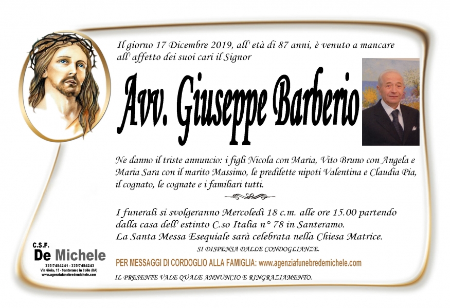 Avv. Giuseppe Barberio