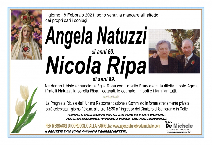 Angela Natuzzi Nicola Ripa