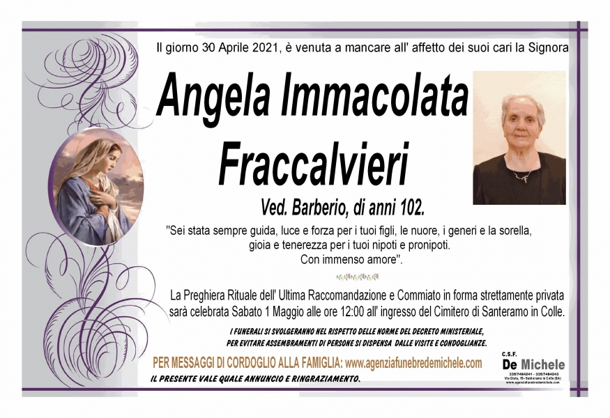 Angela Immacolata Fraccalvieri